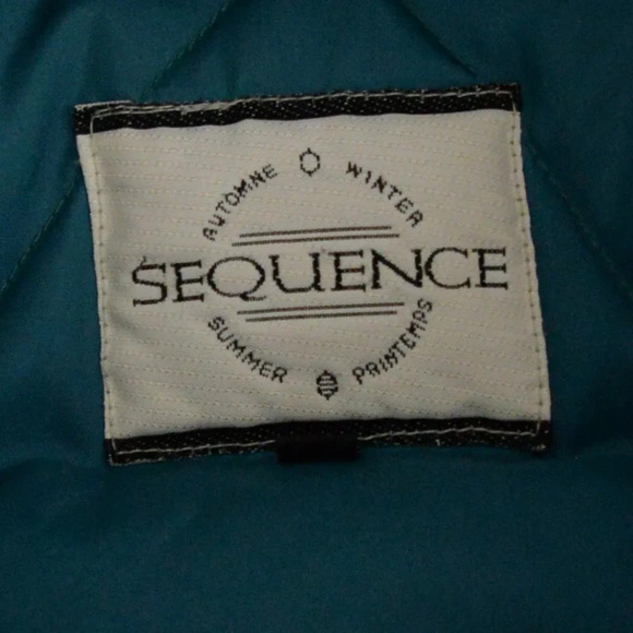 Vintage Sequence Green  Puffer 80% Down w/ Real Feathers Size 14 - Picture 15 of 16